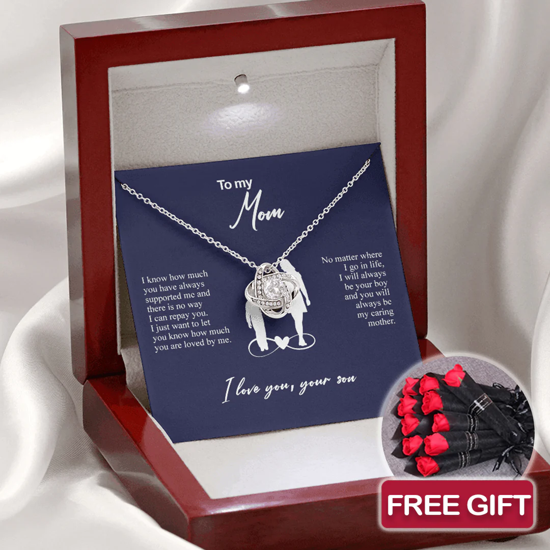 Sterling Silver Necklace - Mother + 10 roses FREE - Image 2