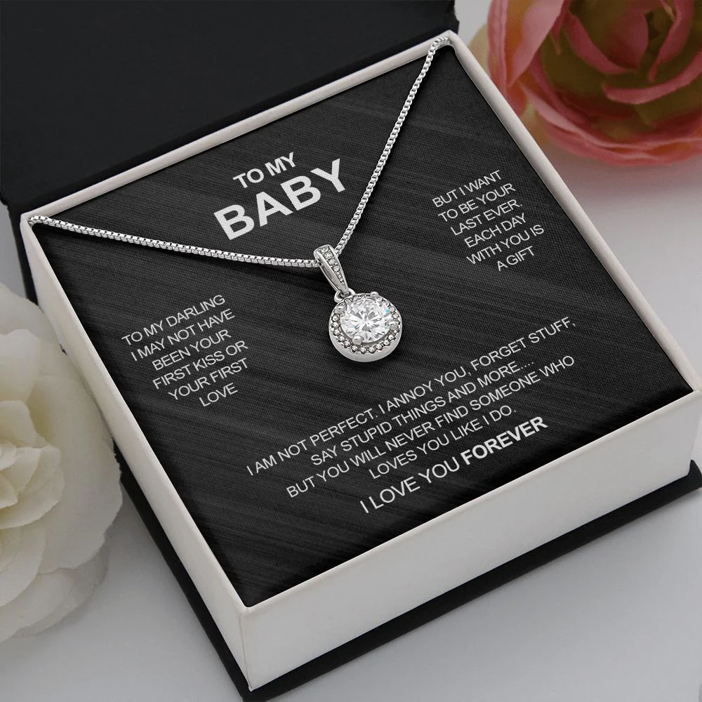 Sterling Silver Necklace - To my Baby - FREE BRACELET - Image 5