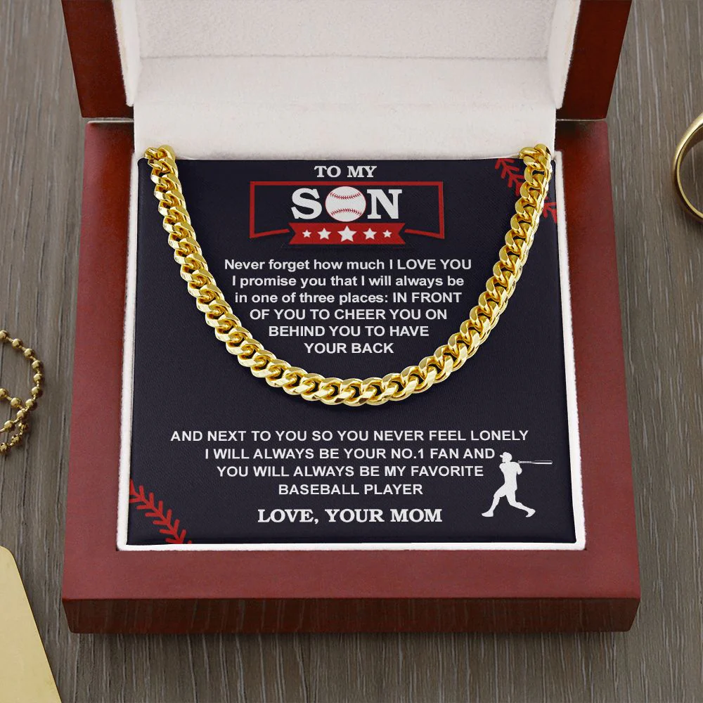 Cuban Chain - Baseball - Biggest Fan, From Mom - Image 7