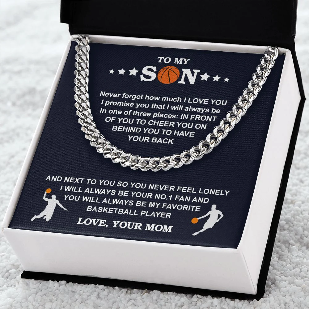 Cuban Chain - Basketball - Biggest Fan, From Mom