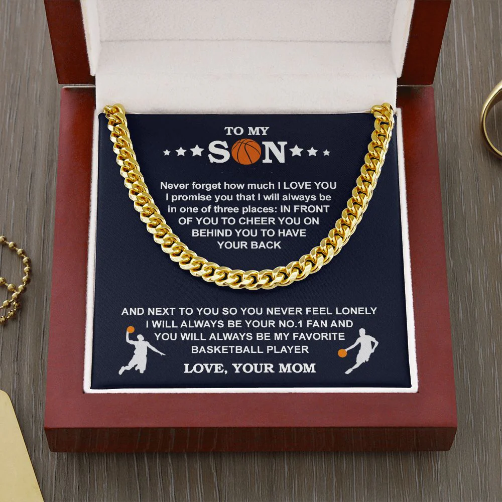 Cuban Chain - Basketball - Biggest Fan, From Mom - Image 5