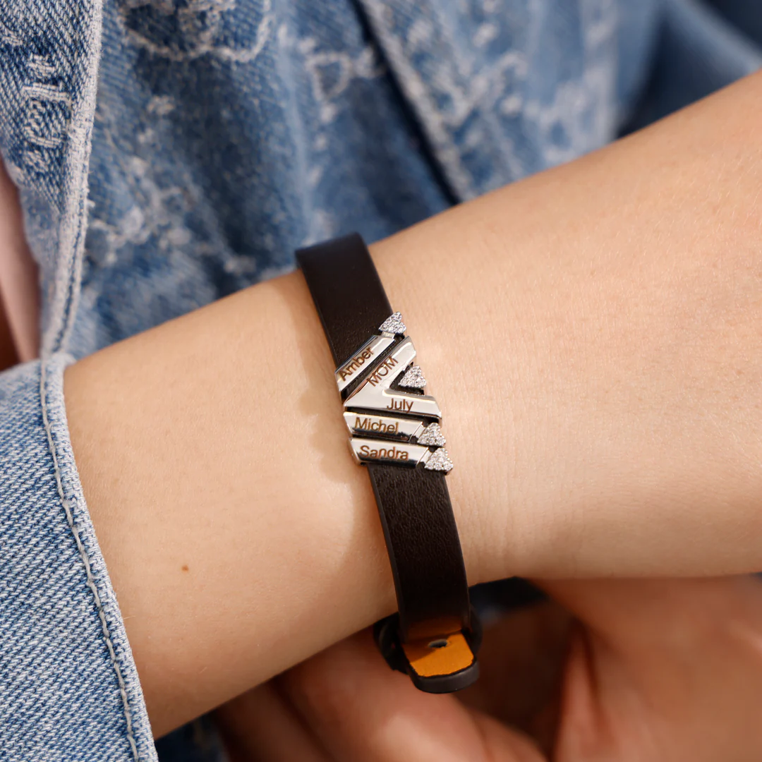 Mother's Day Gift - Personalized Bracelet With Diamond Beads - Image 2