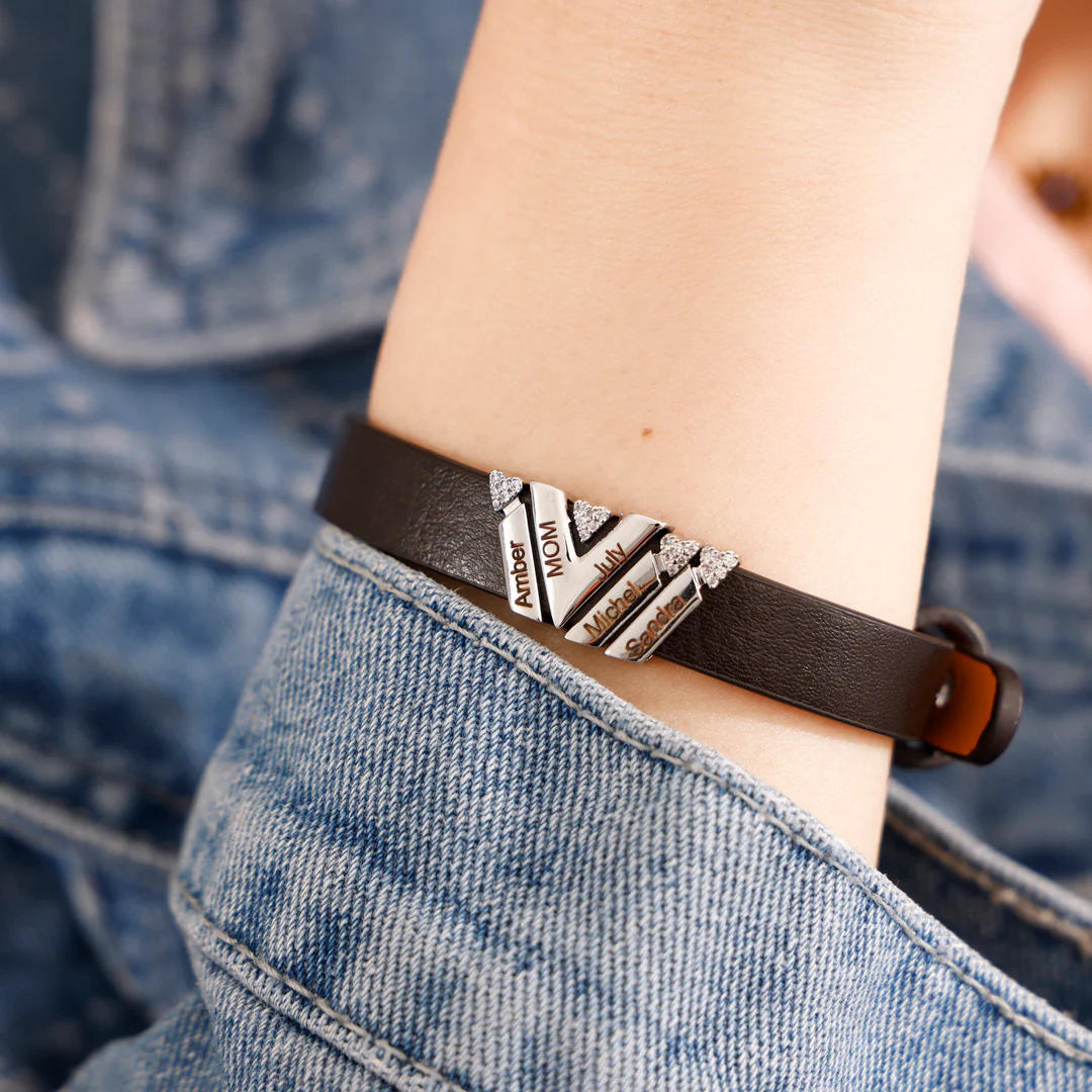Mother's Day Gift - Personalized Bracelet With Diamond Beads - Image 6