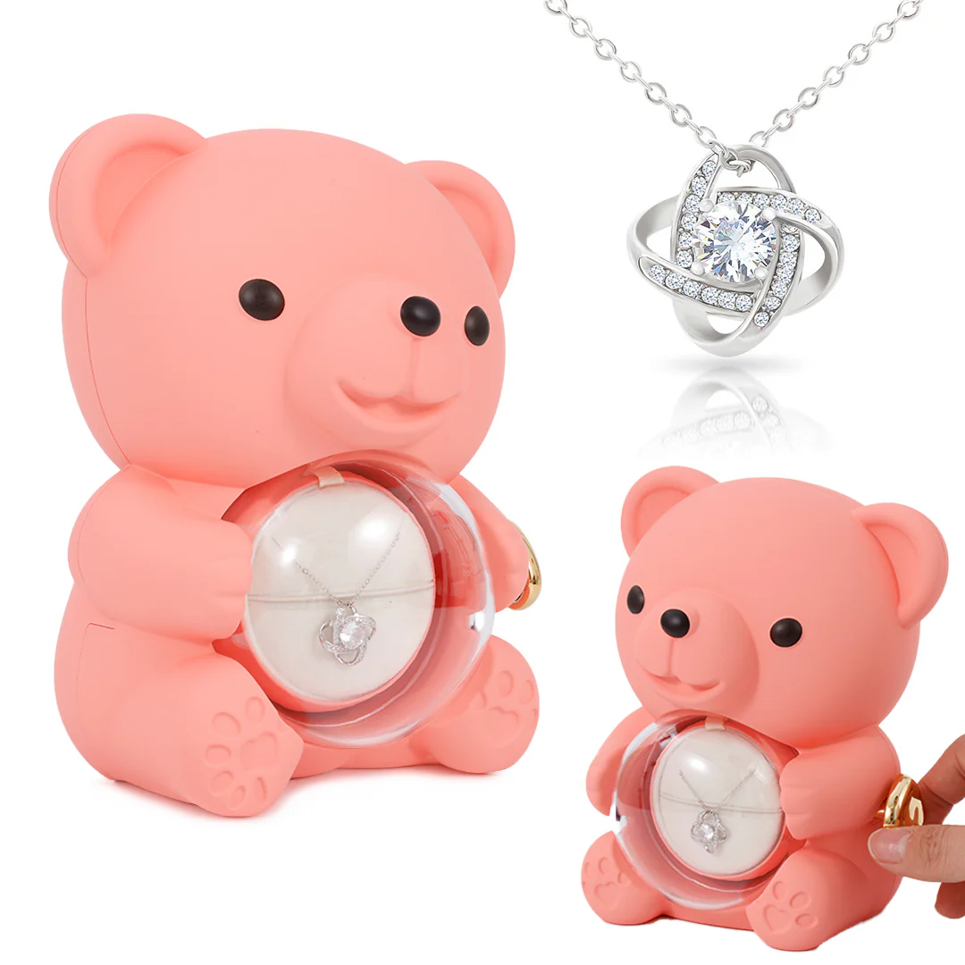 Sterling Silver Necklace - with real Rose Bear Giftbox - Image 10