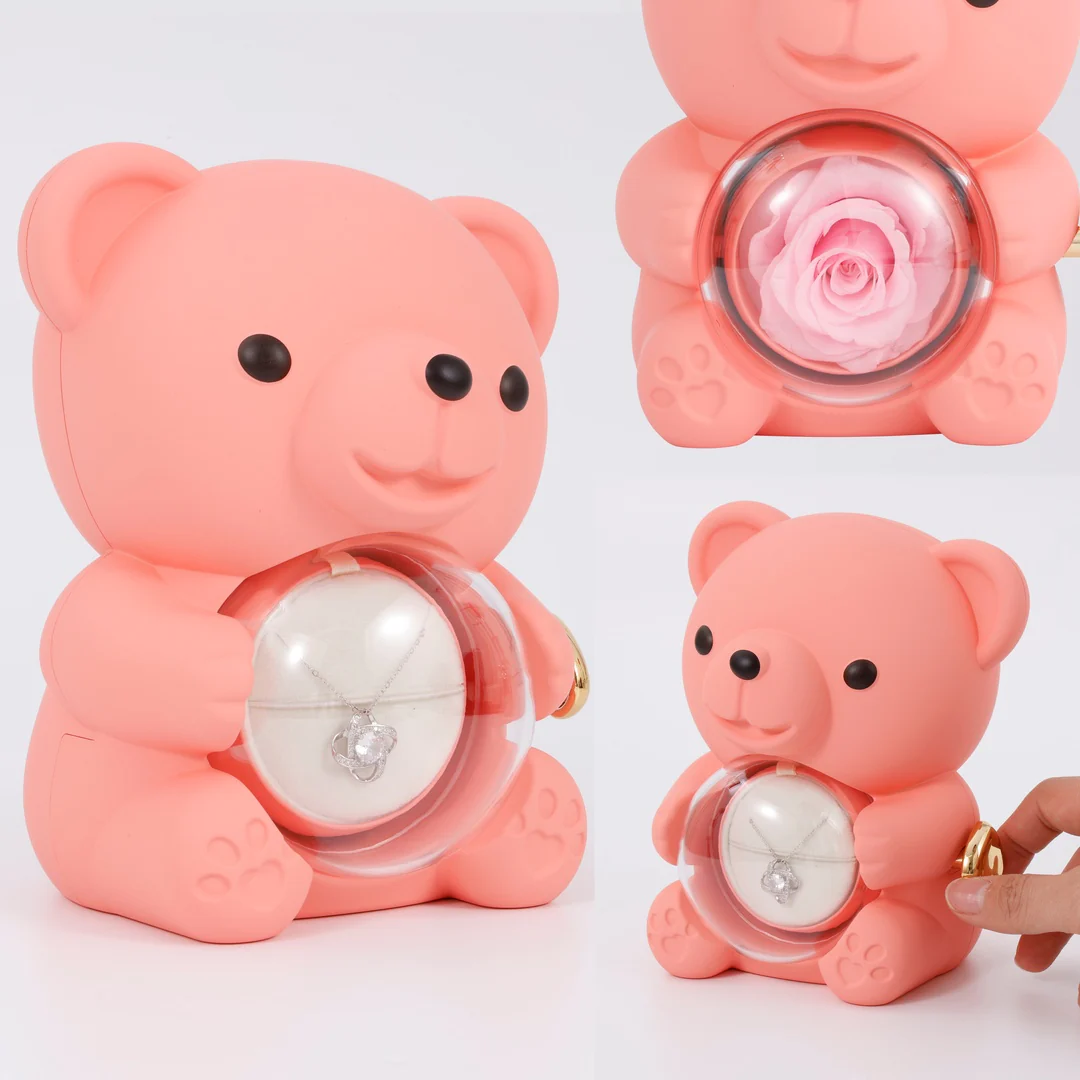 Sterling Silver Necklace - with real Rose Bear Giftbox - Image 12