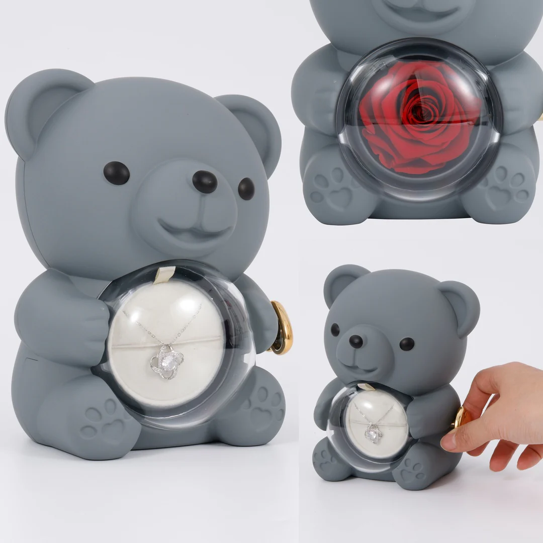 Sterling Silver Necklace - with real Rose Bear Giftbox - Image 13