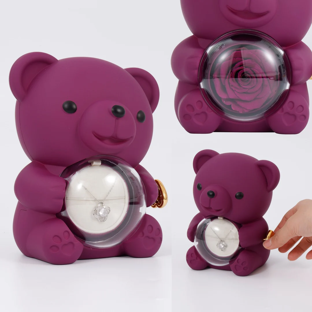 Sterling Silver Necklace - with real Rose Bear Giftbox - Image 14