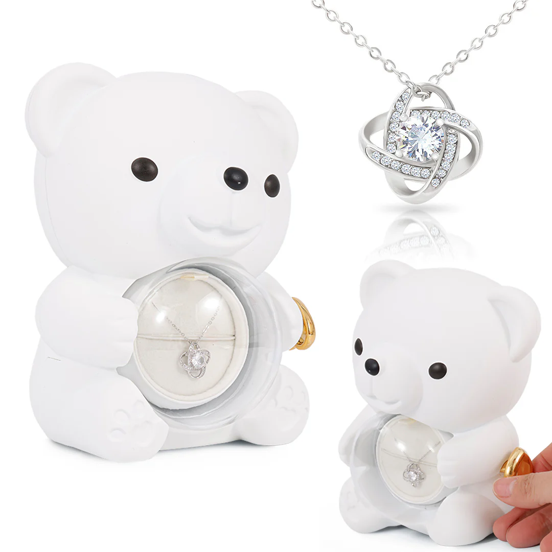 Sterling Silver Necklace - with real Rose Bear Giftbox - Image 7