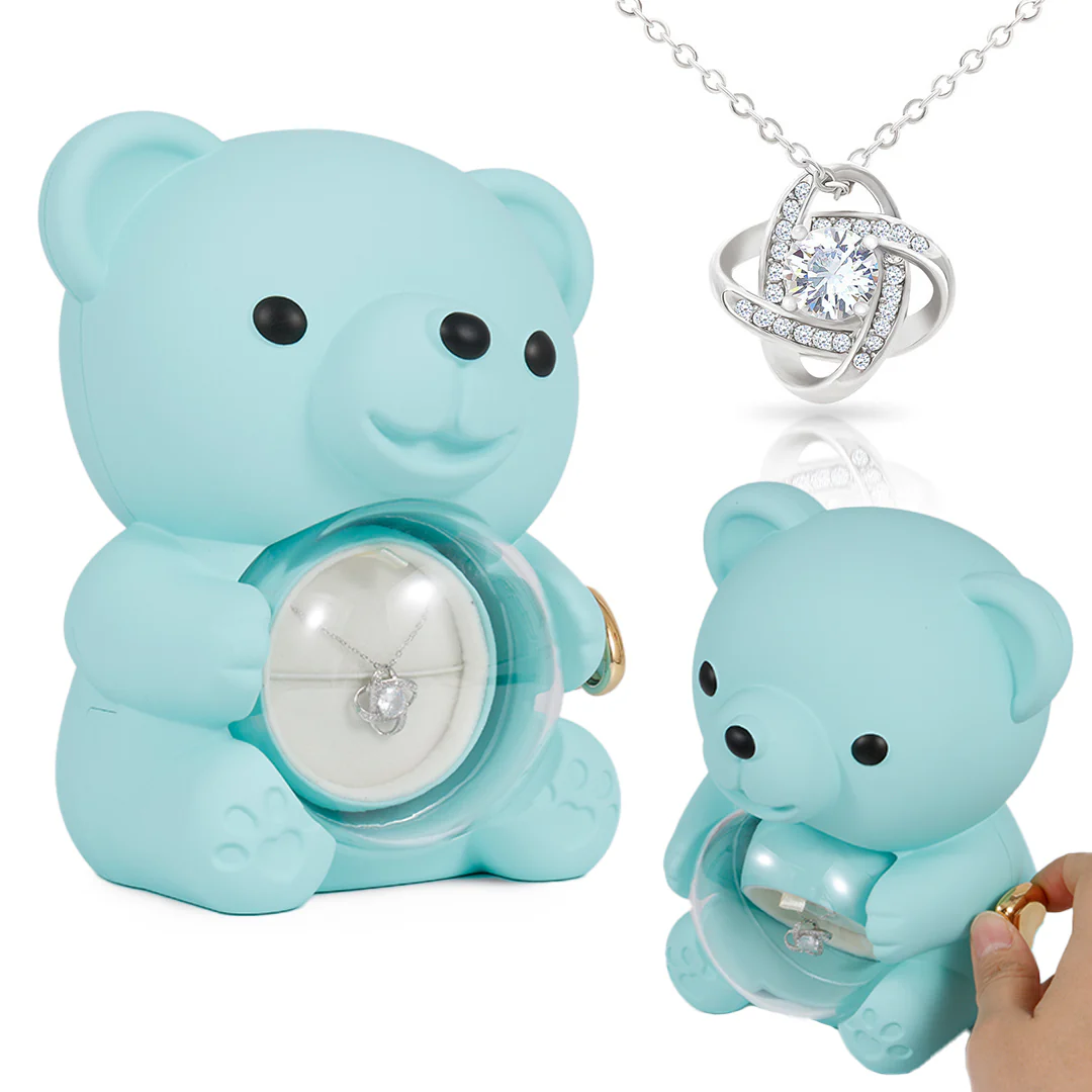 Sterling Silver Necklace - with real Rose Bear Giftbox - Image 9