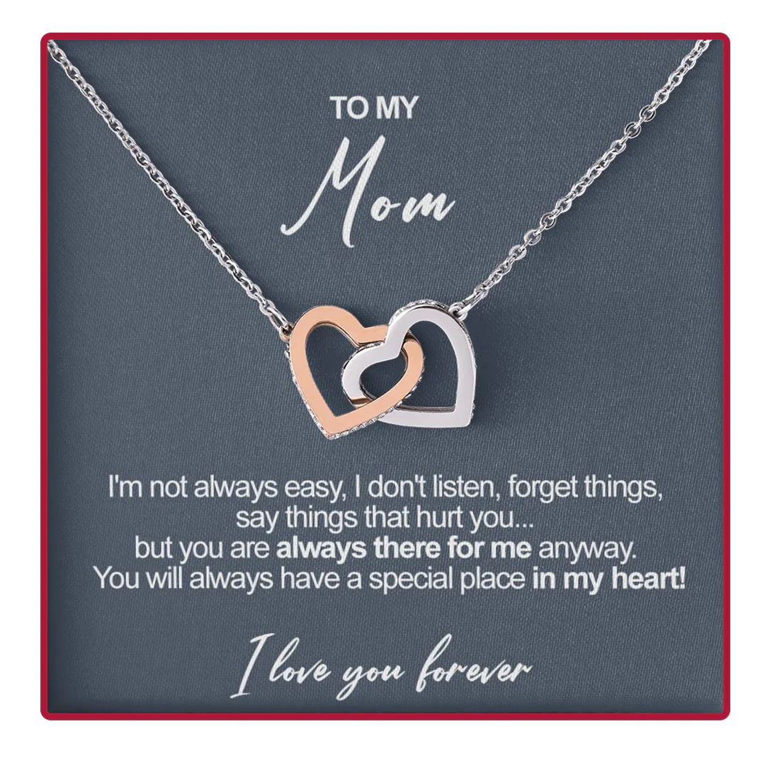 Sterling Silver Necklace - With Real Rose - Beloved Mom - Image 2