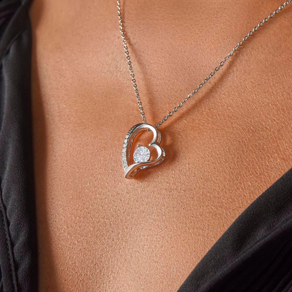 Sterling Silver Necklace - With Real Rose - My Love - Image 3