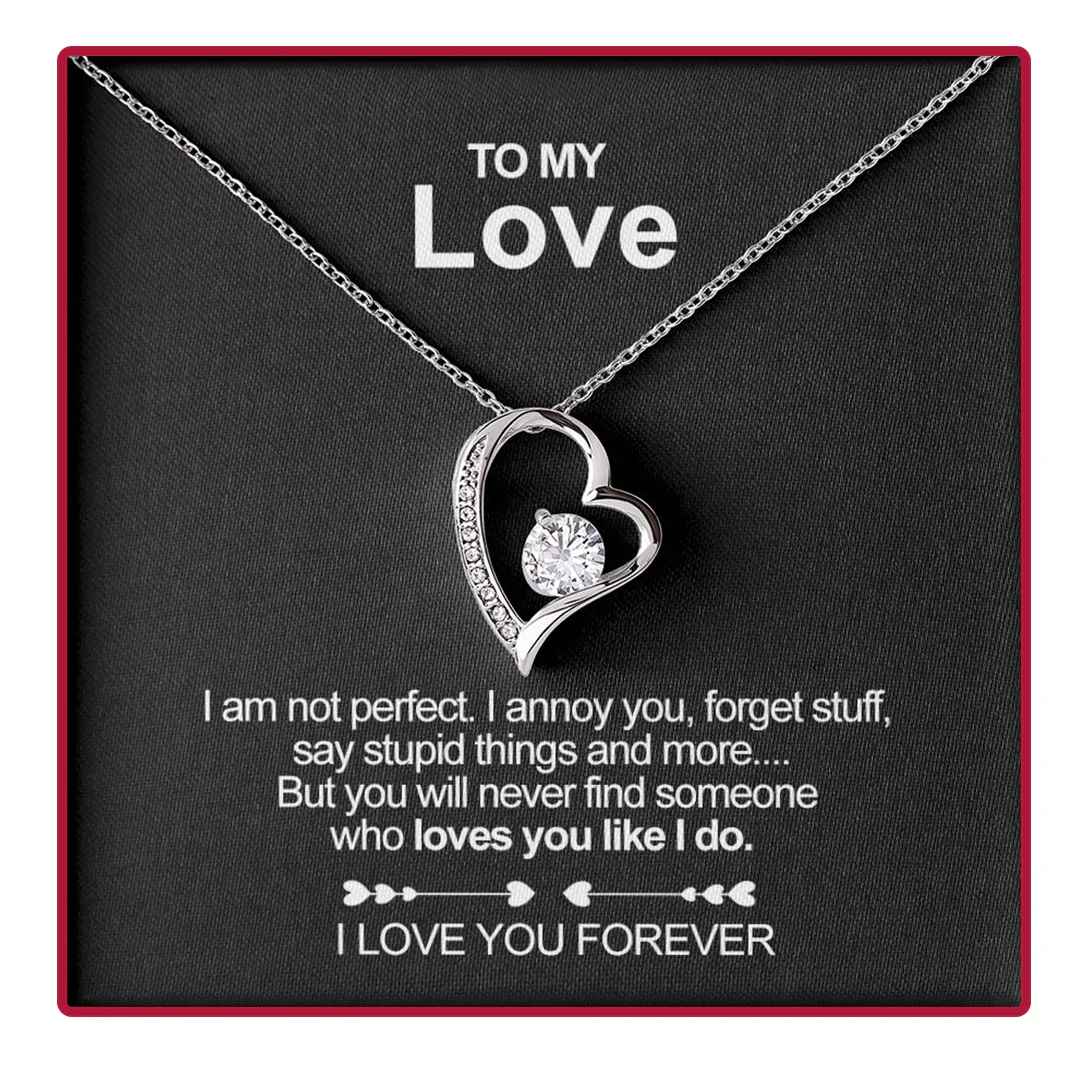 Sterling Silver Necklace - With Real Rose - My Love - Image 7