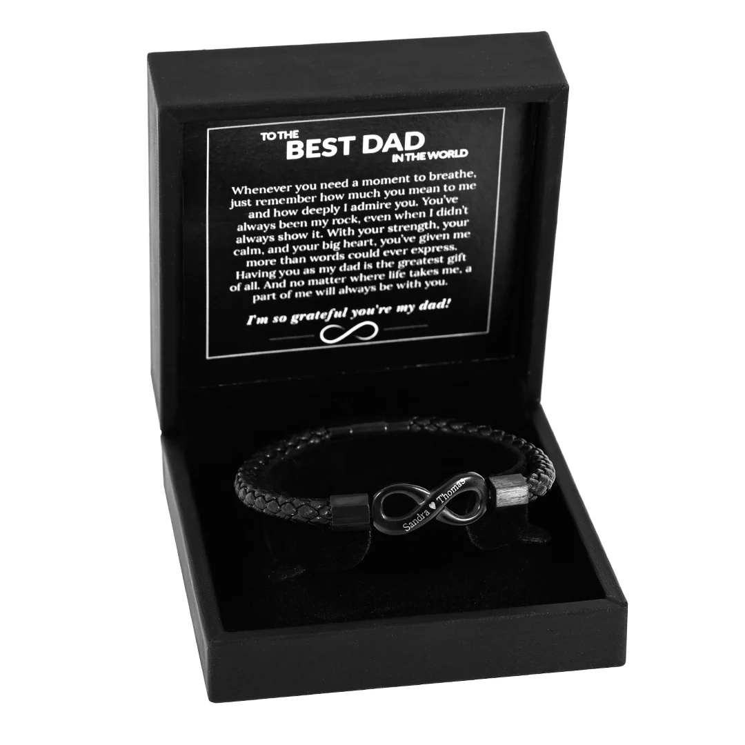 Personalized Bracelet – To the Best Dad in the World - Image 8