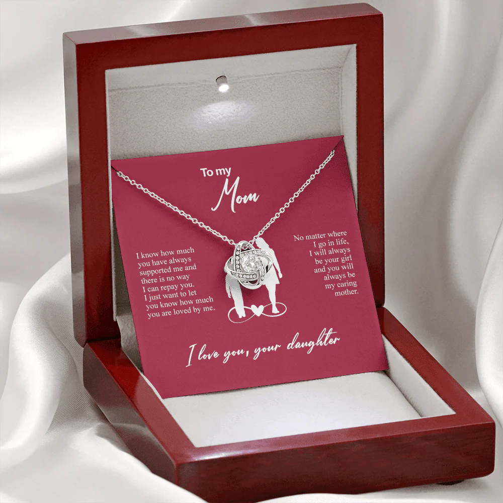 Sterling Silver Necklace - World's best Mom - Image 2