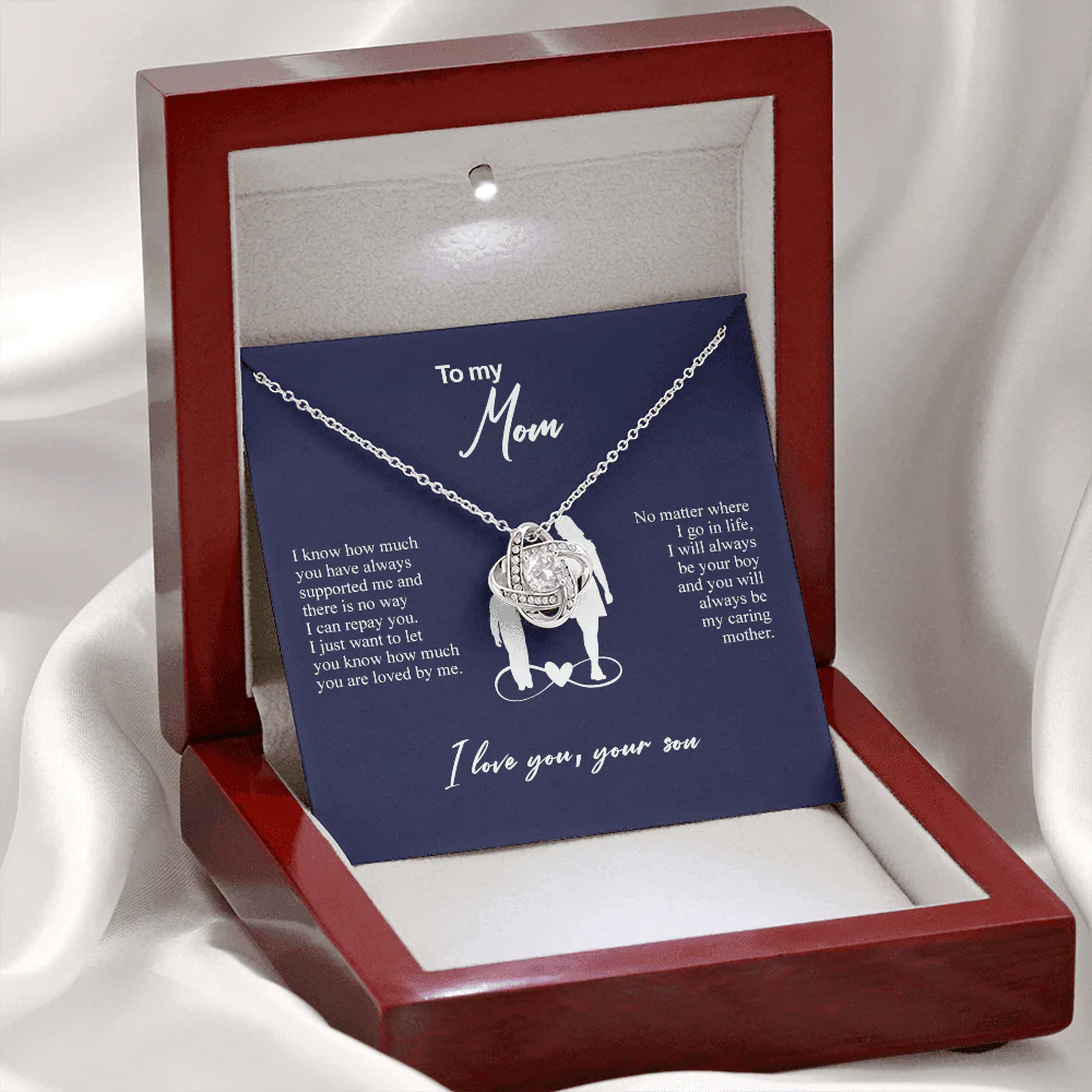 Sterling Silver Necklace - World's best Mom - Image 4