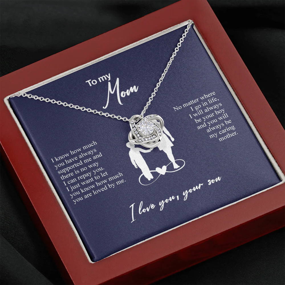 Sterling Silver Necklace - World's best Mom - Image 8