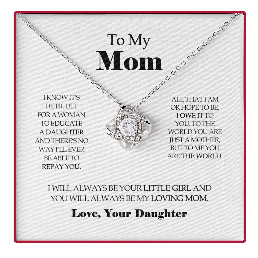 Sterling Silver Necklace with Rose Box - Best Mom - Image 7