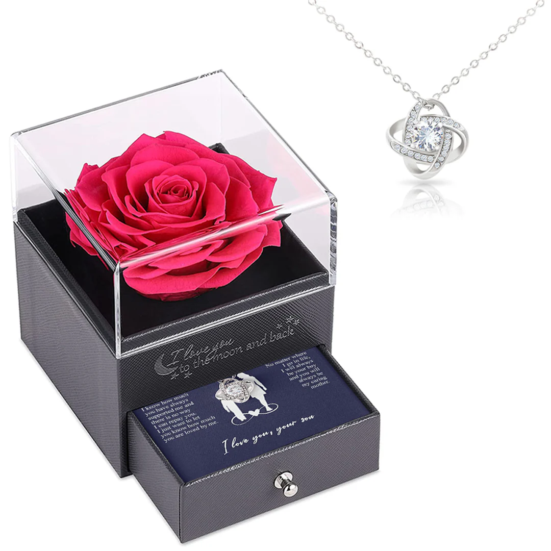 Sterling Silver Necklace with Rose Box - Nr.1 Mother - Image 10