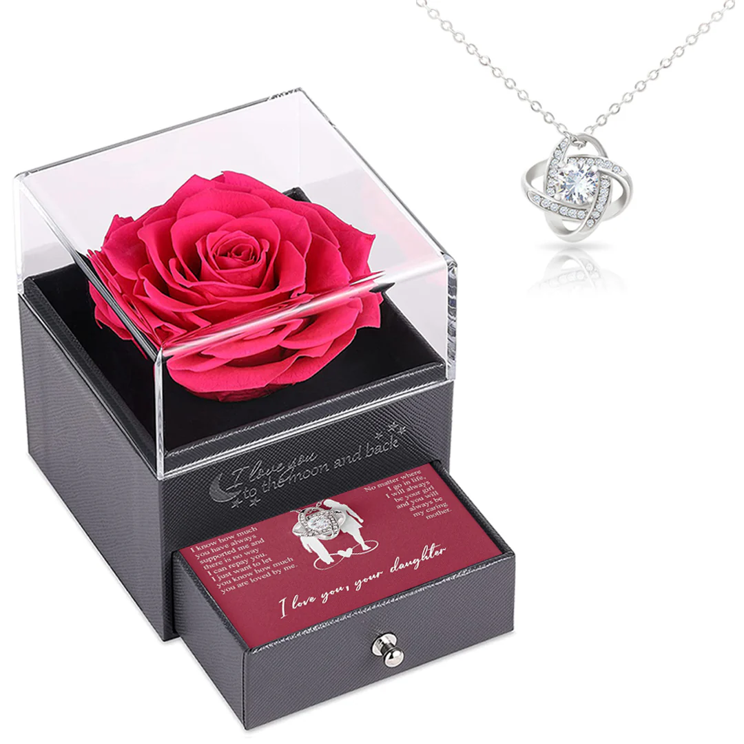 Sterling Silver Necklace with Rose Box - Nr.1 Mother - Image 5