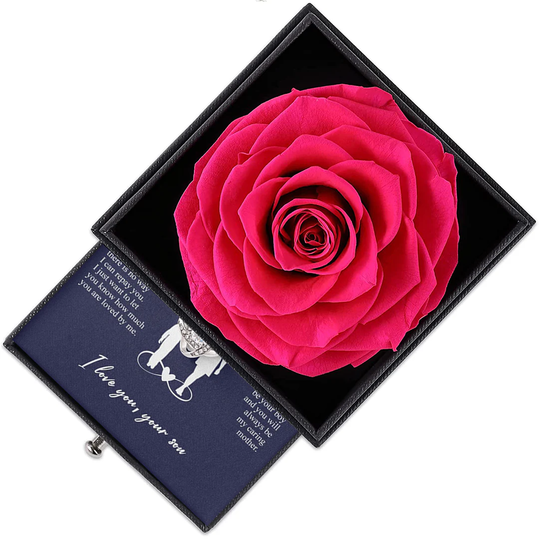 Sterling Silver Necklace with Rose Box - Nr.1 Mother - Image 9