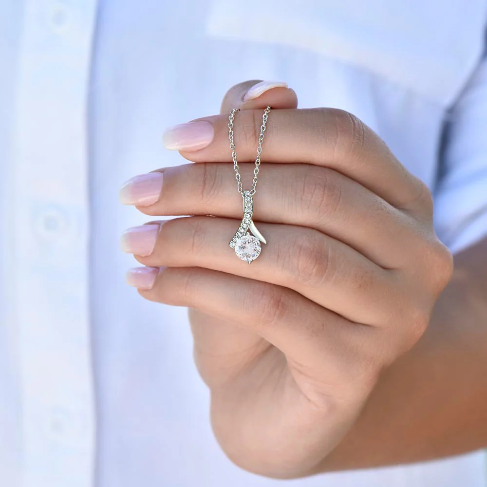 Sterling silver Necklace - Future Wife + Earrings FREE - Image 3