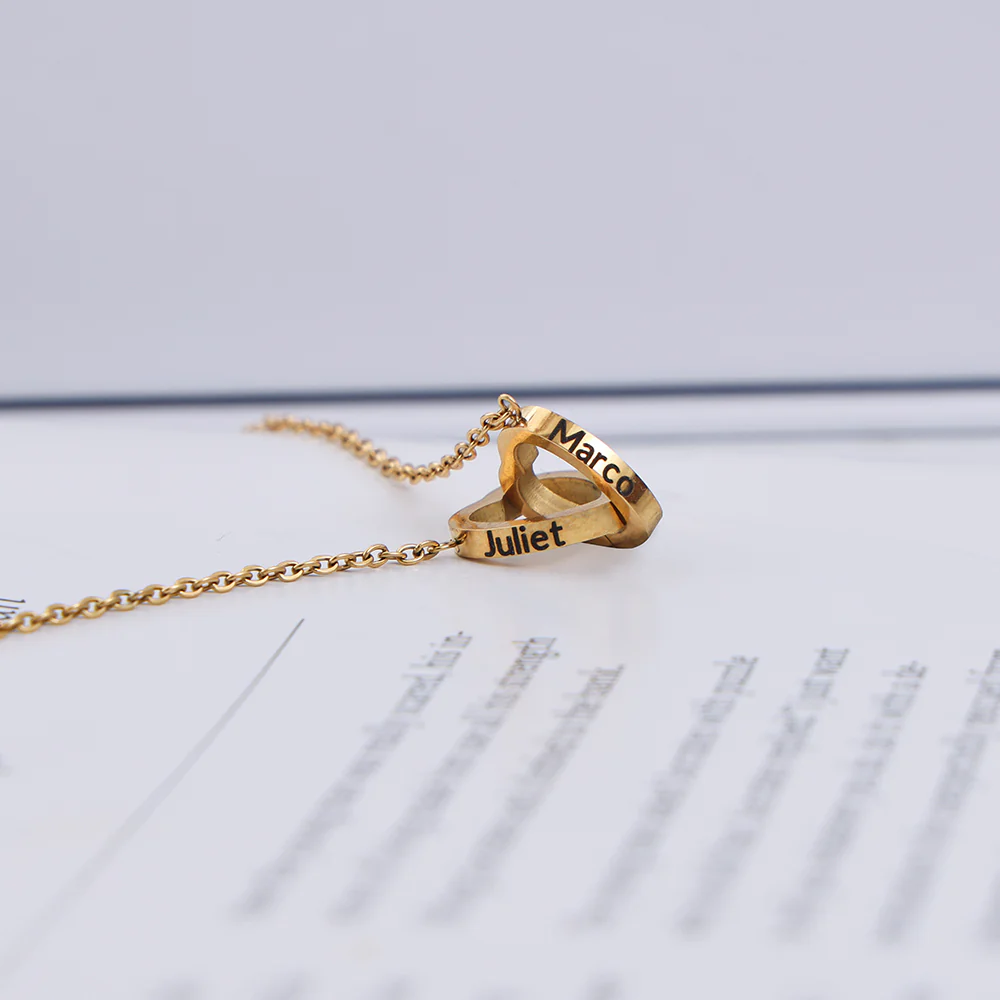 Engraved Heart Necklace with Surprise Rosebox - To My Love - Image 3