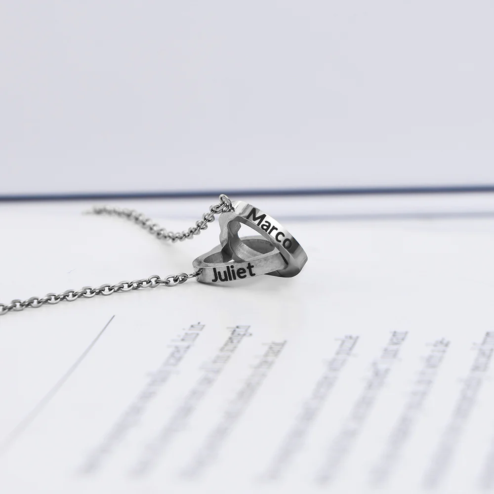 Engraved Heart Necklace with Surprise Rosebox - To My Love - Image 6