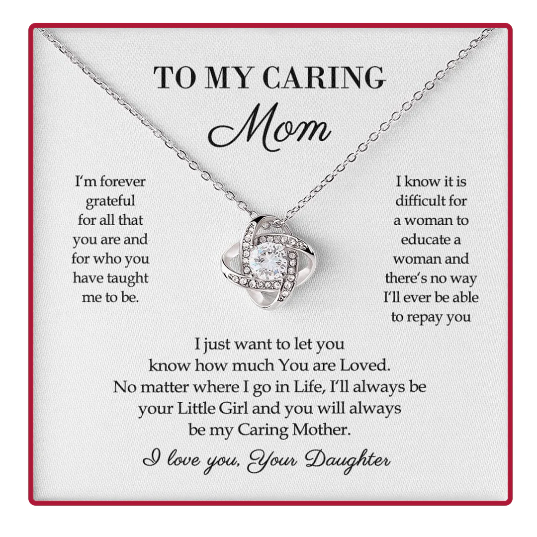 Sterling Silver Necklace - With Real Rose - Caring Mom - Image 9