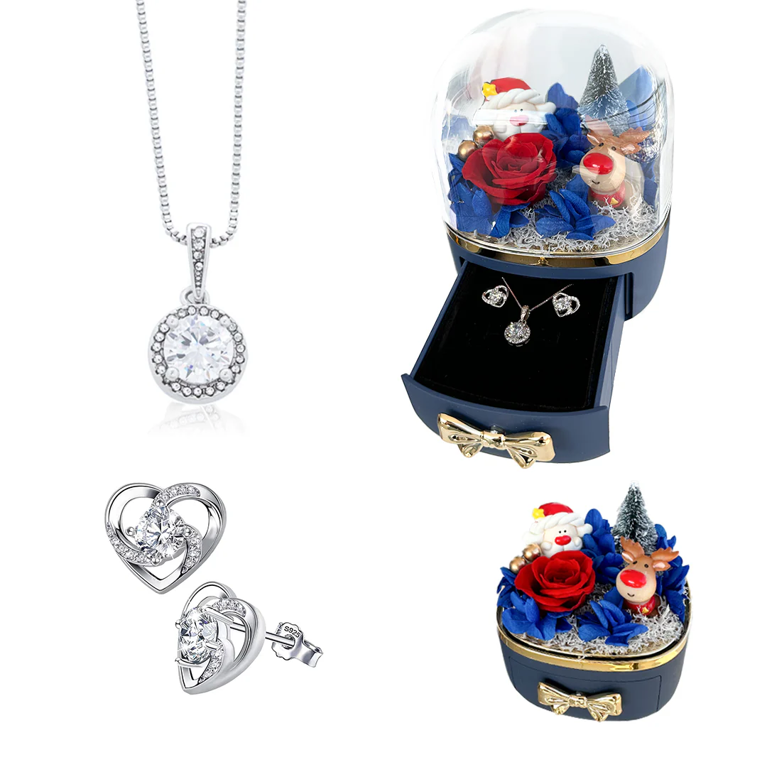 Christmas Gift Set - Luxury Necklace & Earrings - Image 3