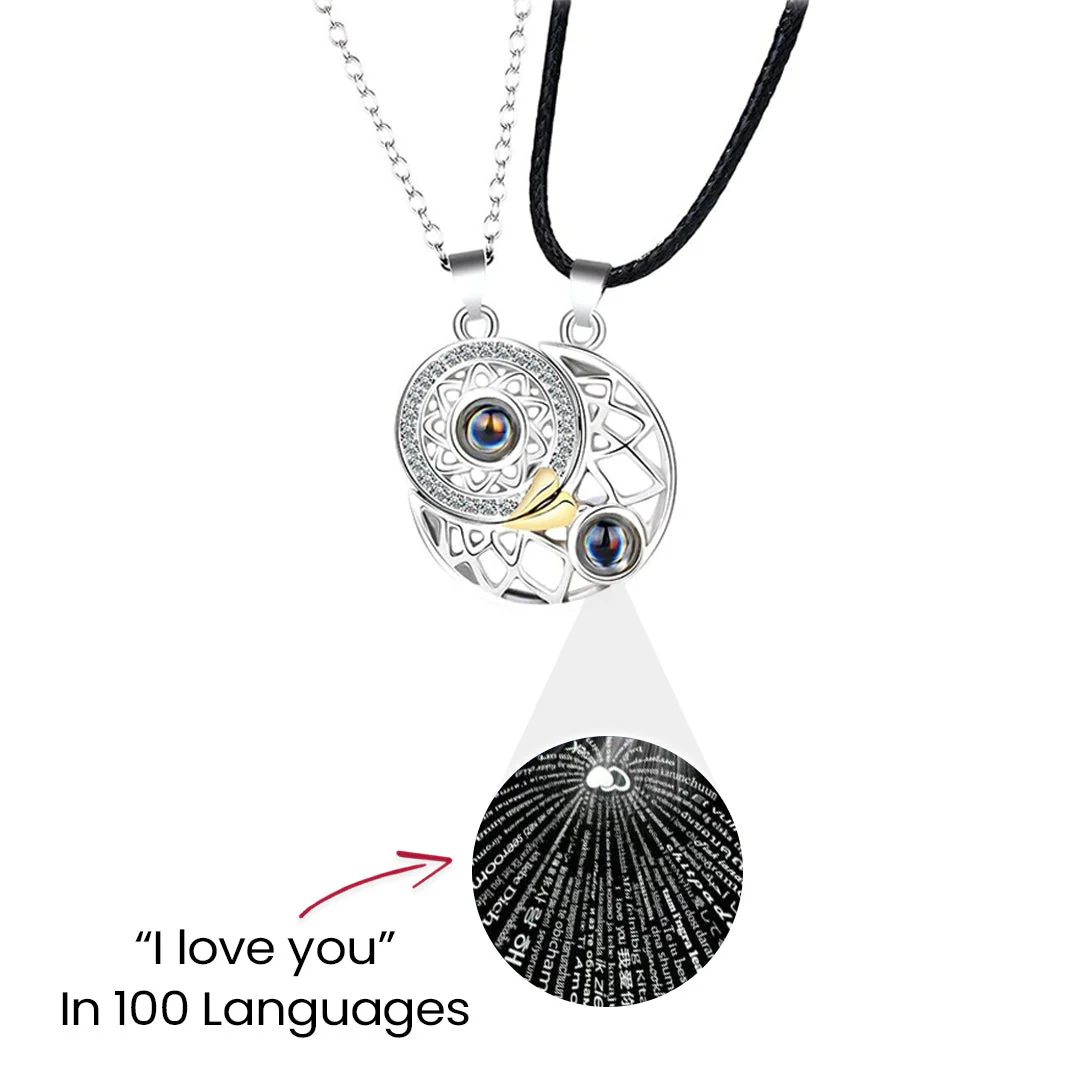 I LOVE YOU in 100 languages Necklaces - Heart Box - Image 4
