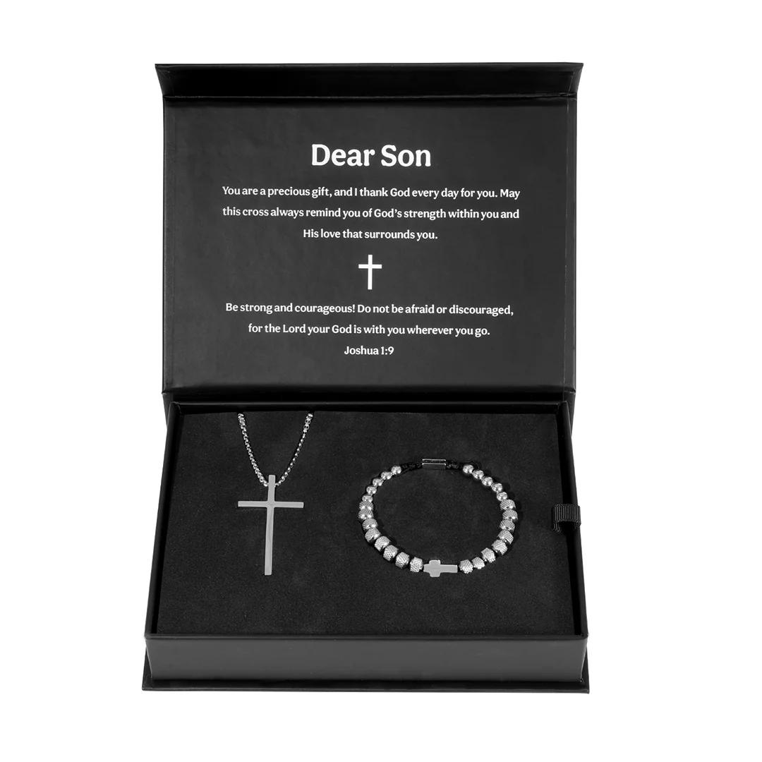 Beyond Love Cross Bracelet & Necklace - To My Son - Image 4