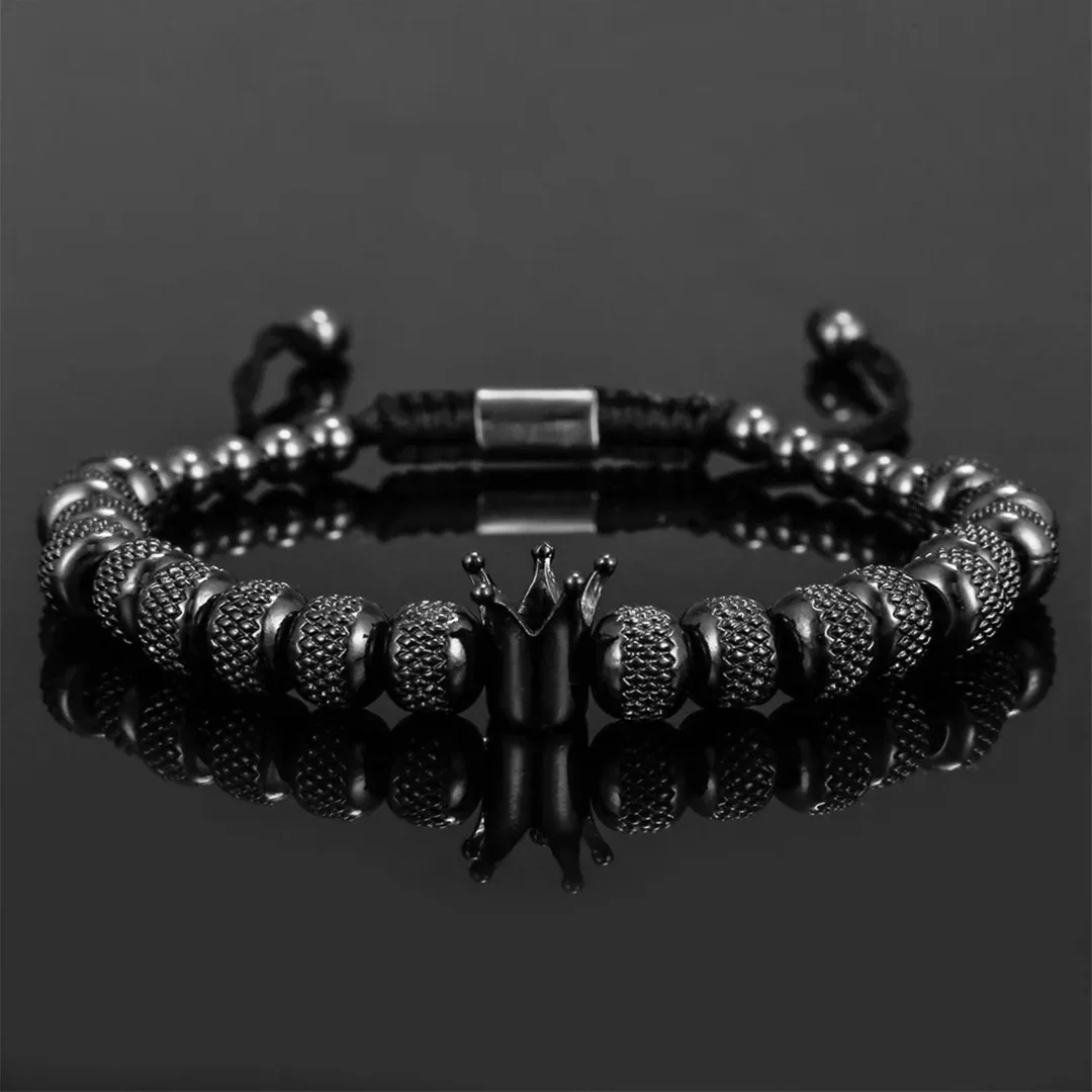 Luxury Bracelet Set "To My Man - Straighten Your Crown" - Image 4