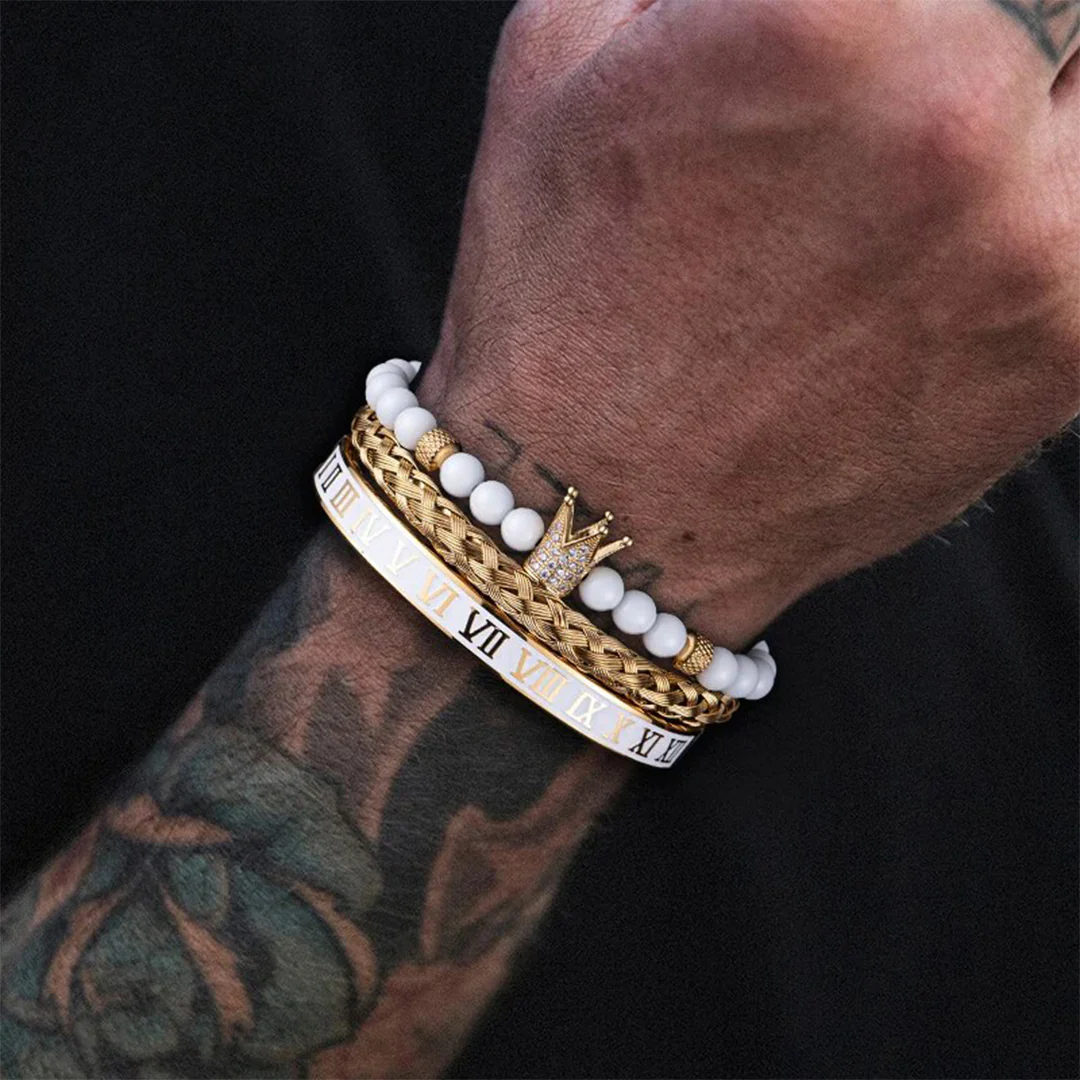Bracelet Gift Set "To My Man - Straighten Your Crown" - Image 3