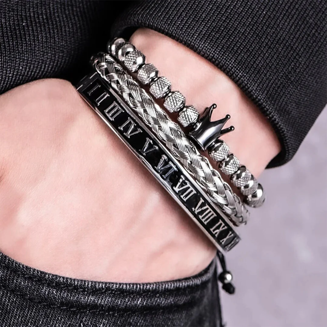 Bracelet Gift Set "To My Man - Straighten Your Crown" - Image 4