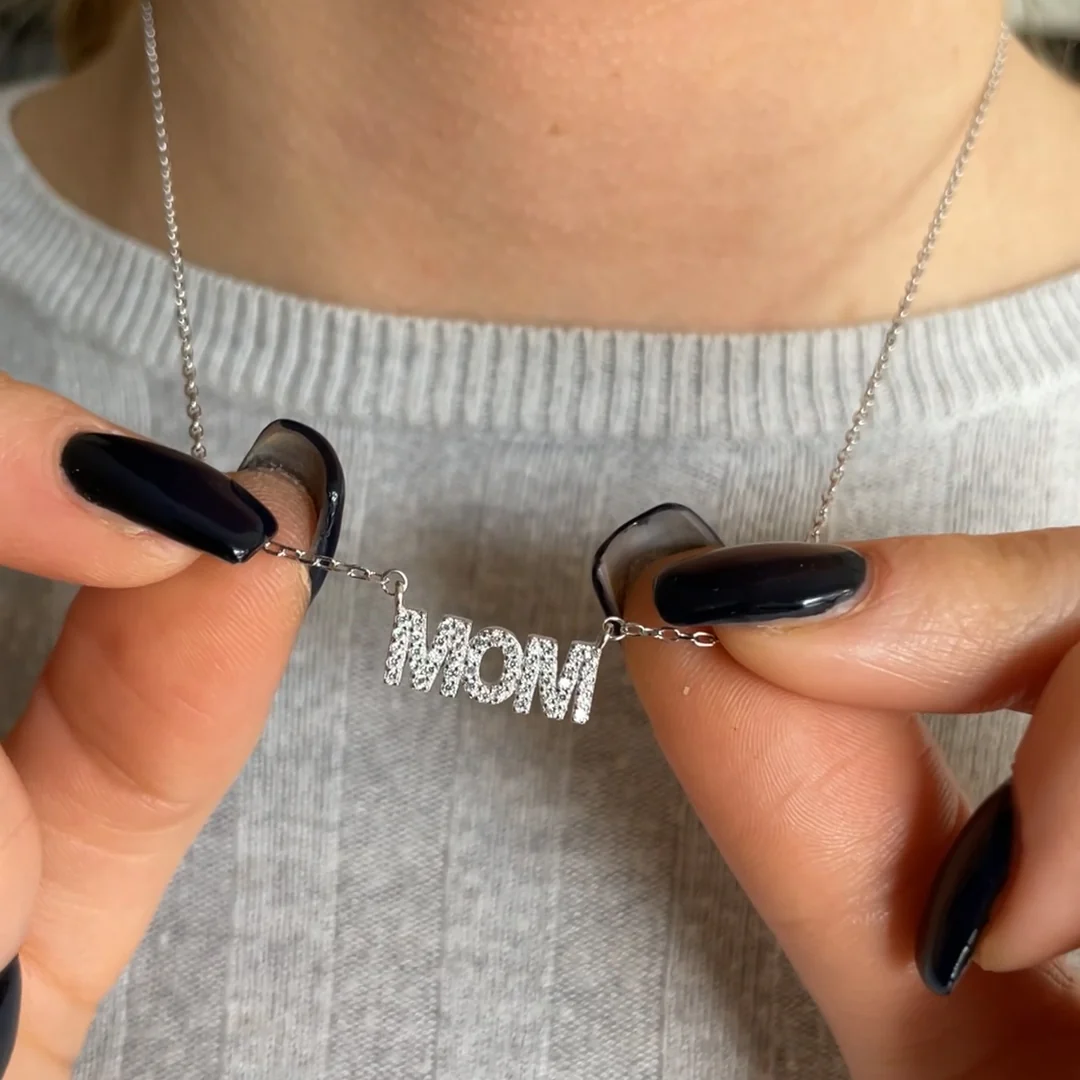 Crystal Necklace - With Real Rose - To my Mom - Image 2