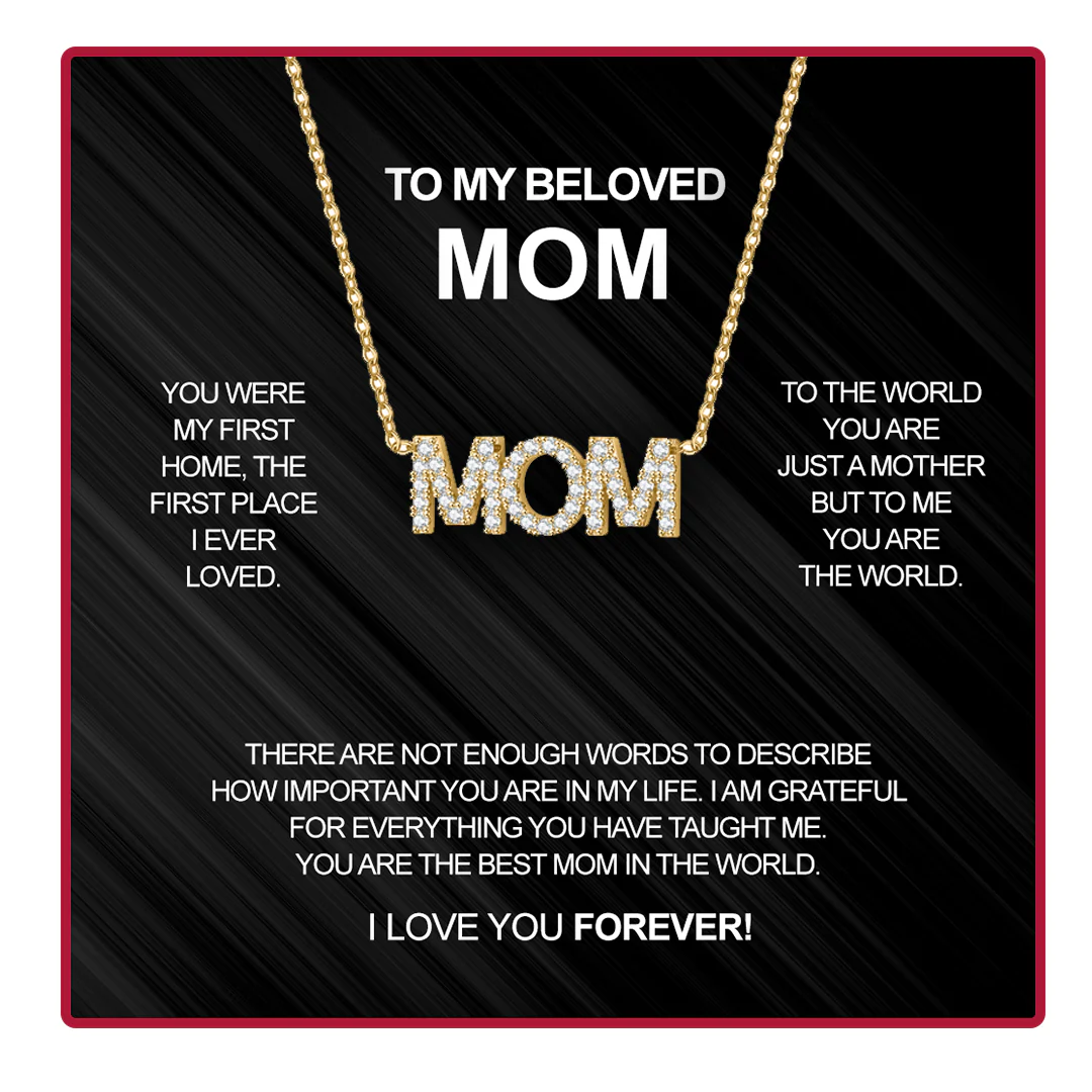 Crystal Necklace - With Real Rose - To my Mom - Image 8