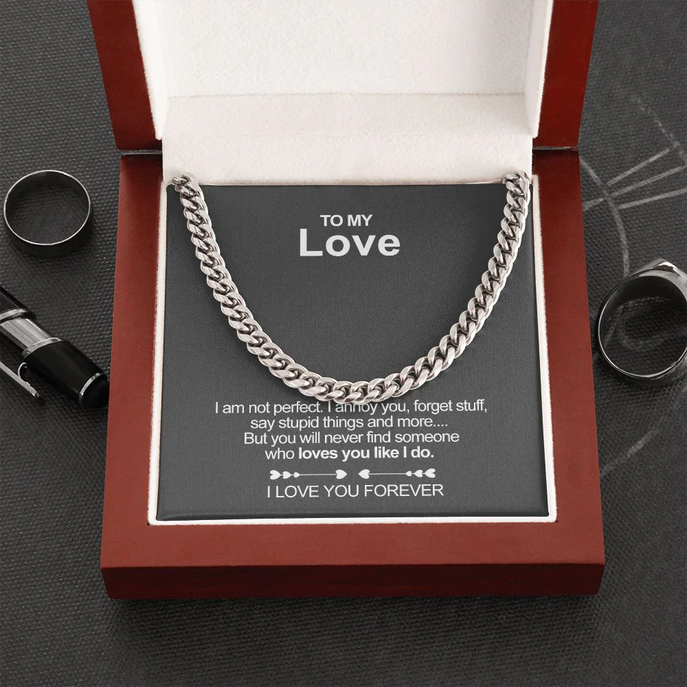 Classy Cuban Chain - To my Love - Image 5