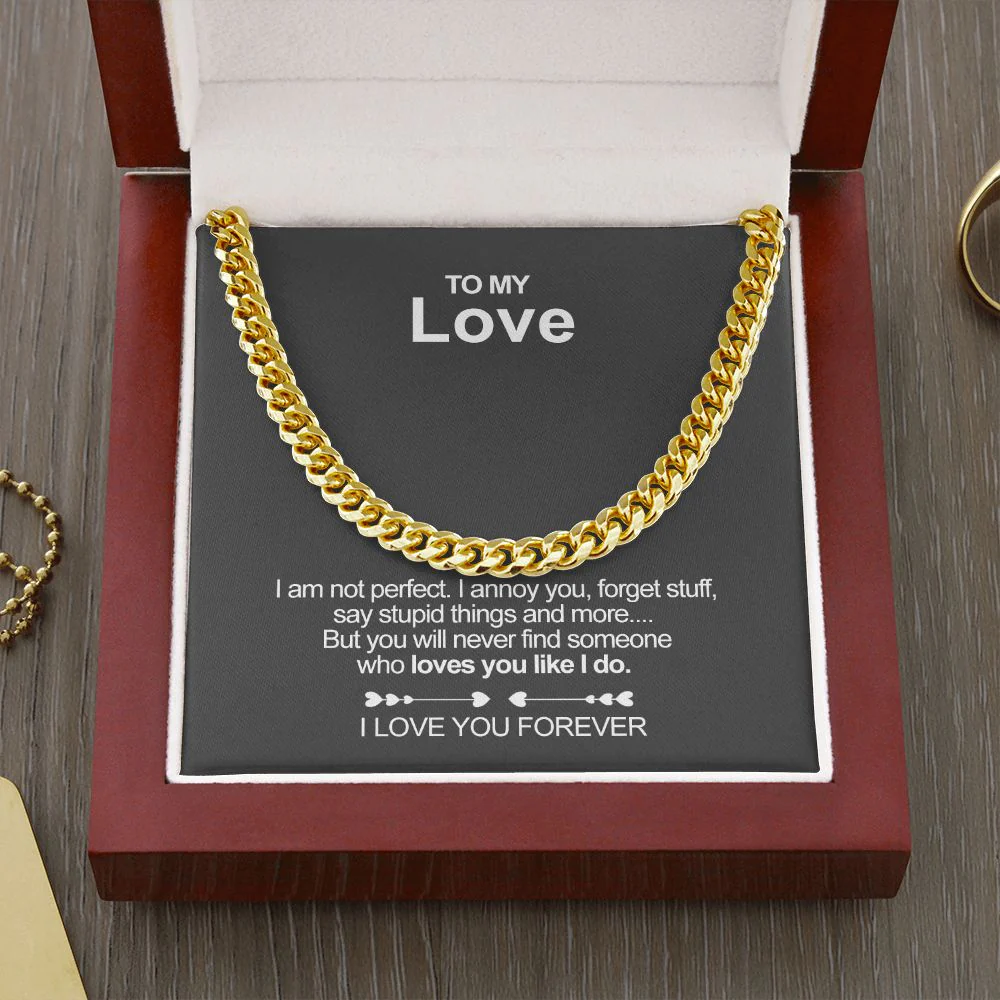 Classy Cuban Chain - To my Love - Image 6