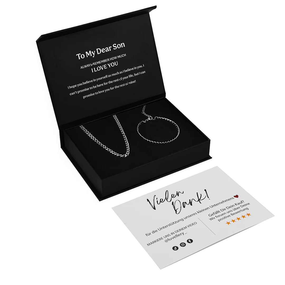 Beyond Love Cuban Chain Set – To my son - Image 5