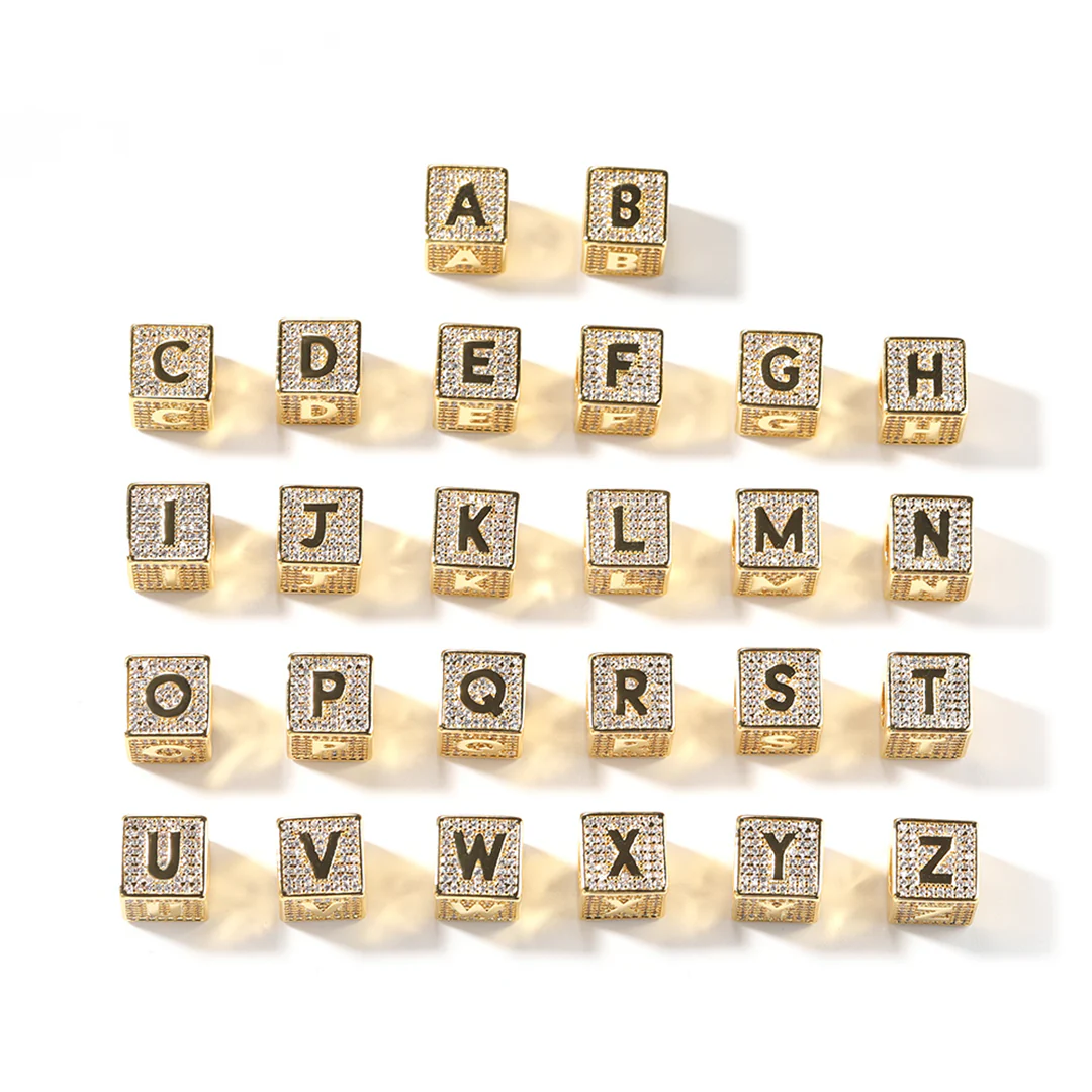 Iced Cube Initial Necklace - Image 6