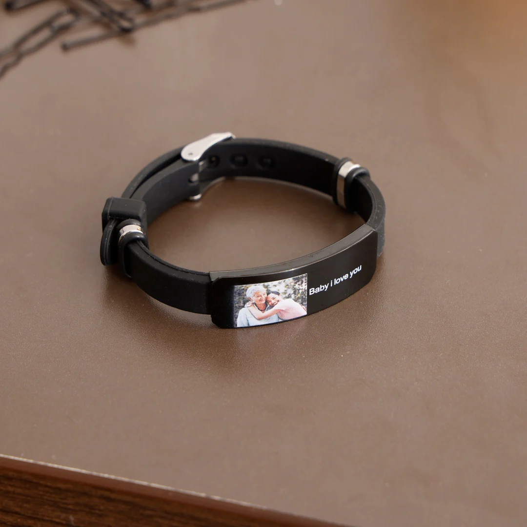 Custom Photo Engraved Bracelet - Image 5