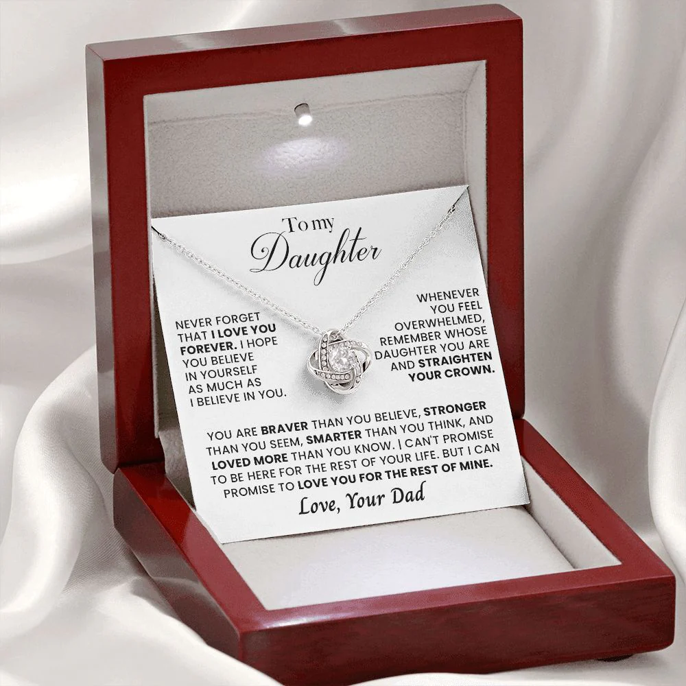 Sterling Silver Necklace - To my Daughter - Your Dad - Image 2