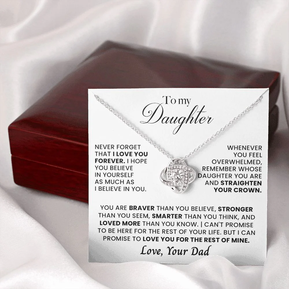 Sterling Silver Necklace - To my Daughter - Your Dad - Image 4