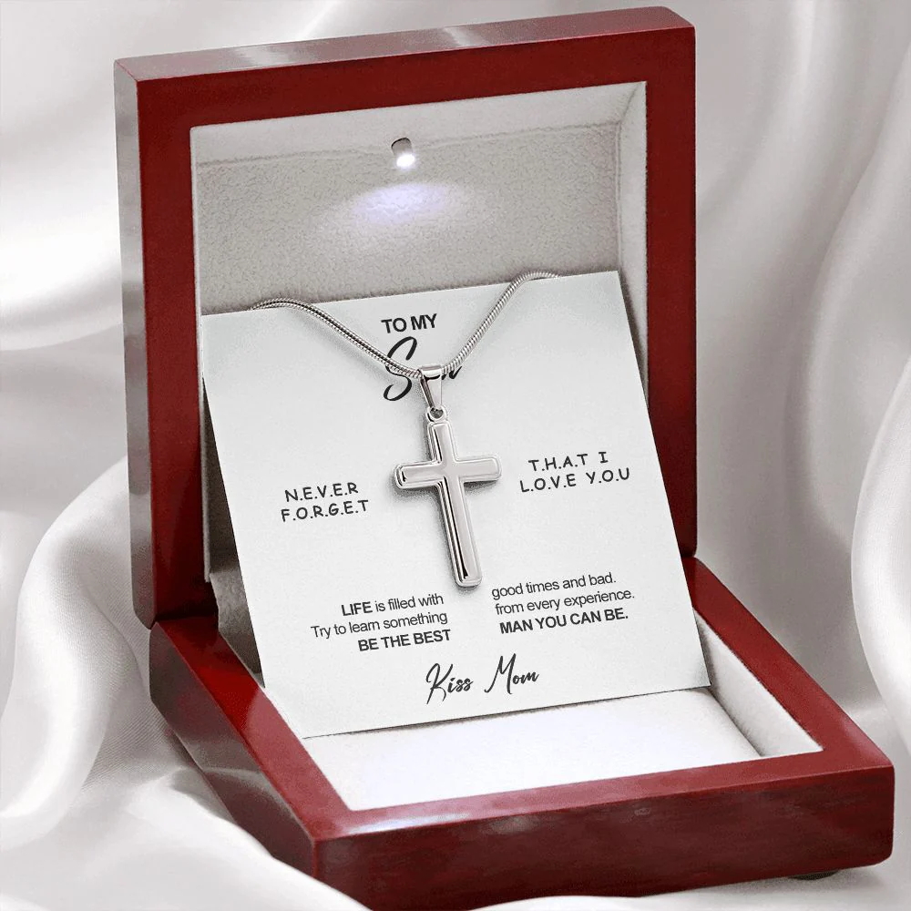 Stainless steel necklace - To my Son - Image 2