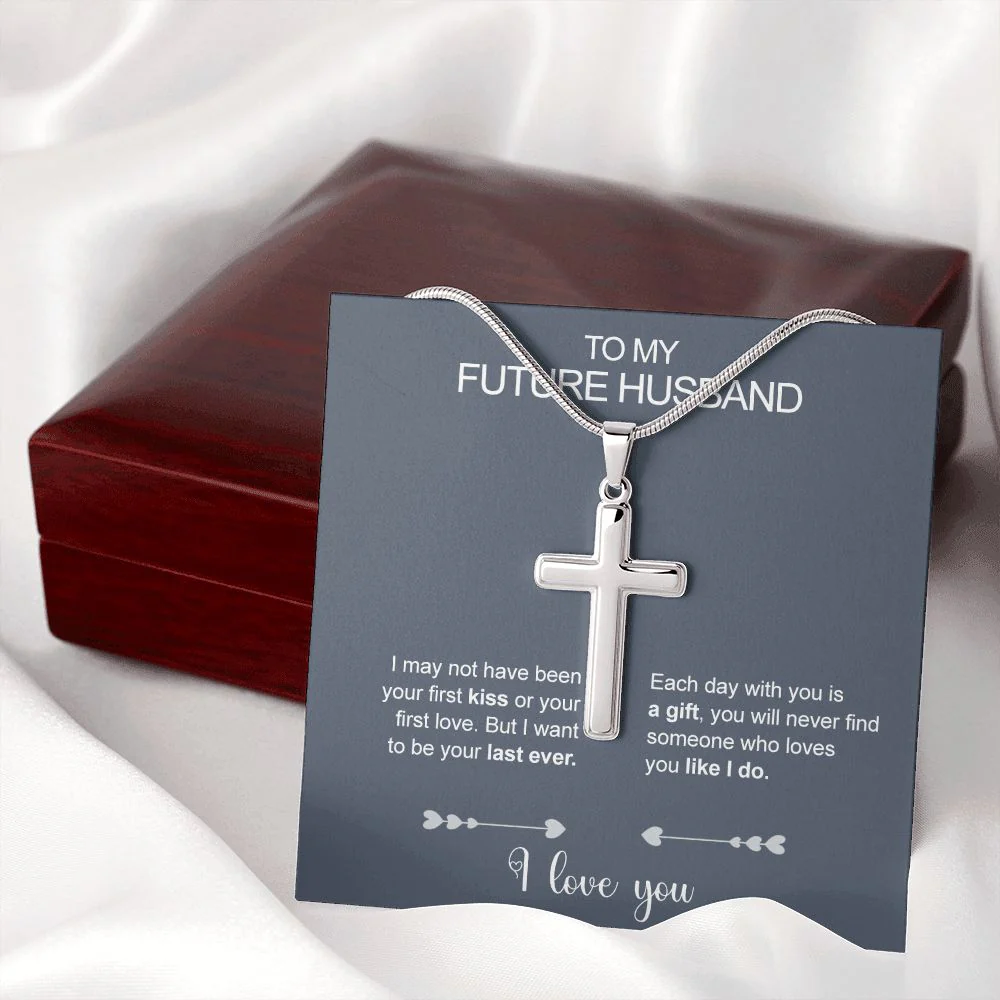 Stainless steel necklace - To my Husband to be - Image 11