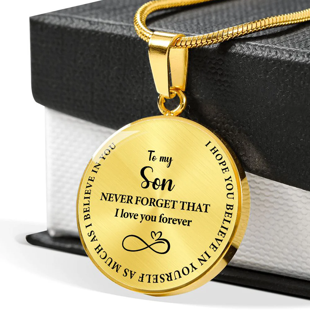 Stainless steel necklace - To my Son - Image 3