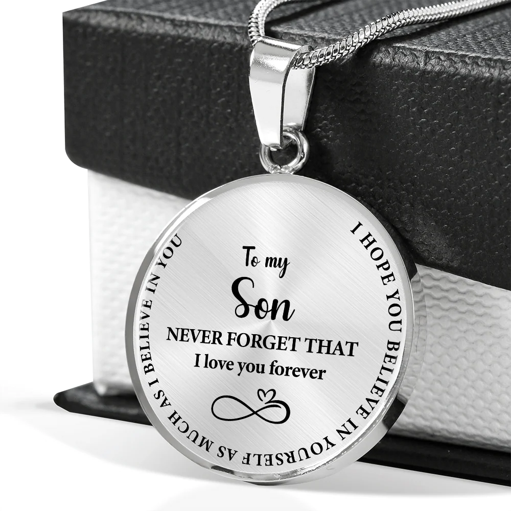Stainless steel necklace - To my Son - Image 4