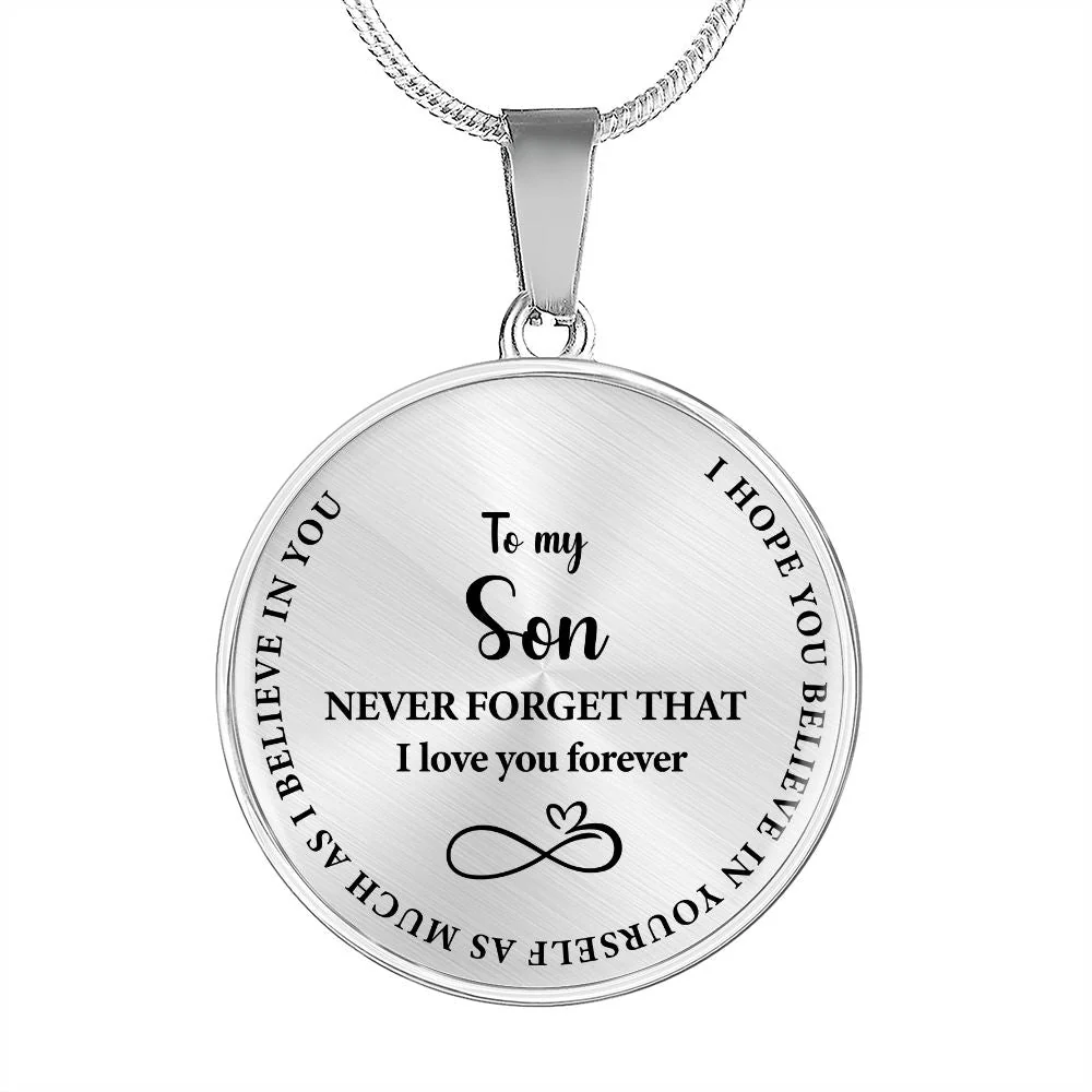 Stainless steel necklace - To my Son - Image 5
