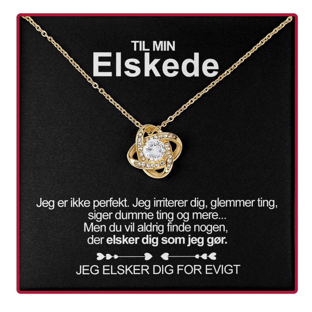 Halskæde i sterlingsølv - med ægte rose - Til min elskede - Image 3