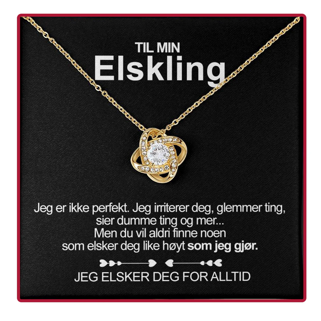 Halskjede i sterlingsølv - Med ekte rose - Til min elskling - Image 3
